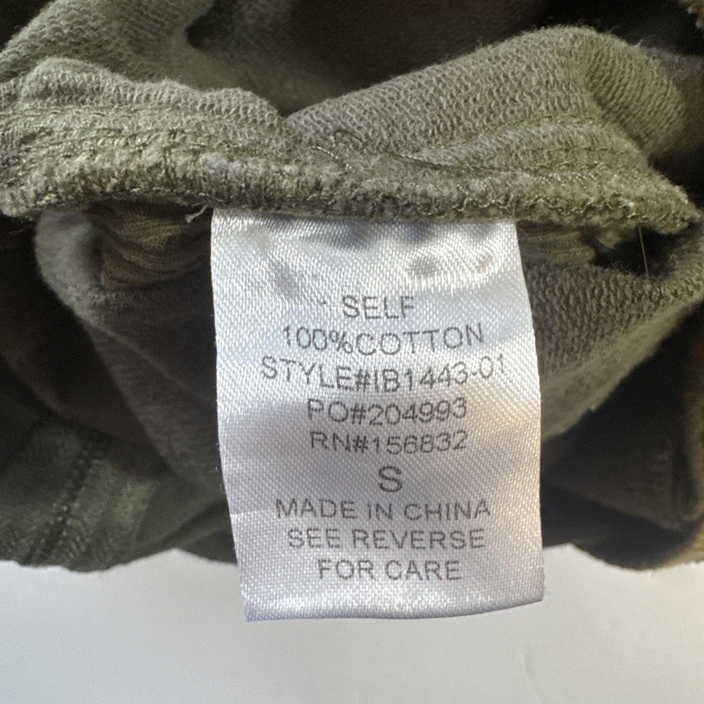 BiBi Jumpsuit Wide Leg Bohemian 100% Cotton Short Sleeve Olive Green Size Small - Picture 12 of 13